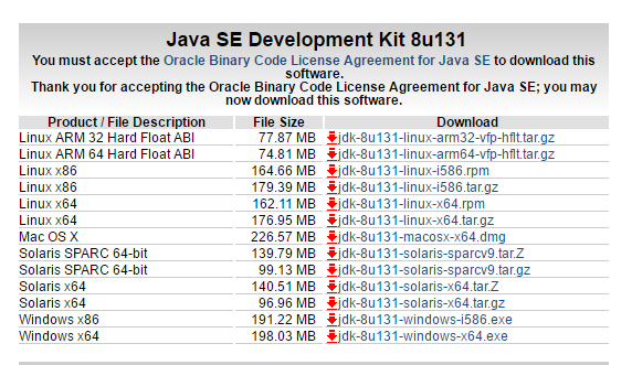descargando sdk java