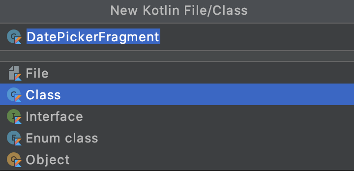 creando clases en kotlin en android studio