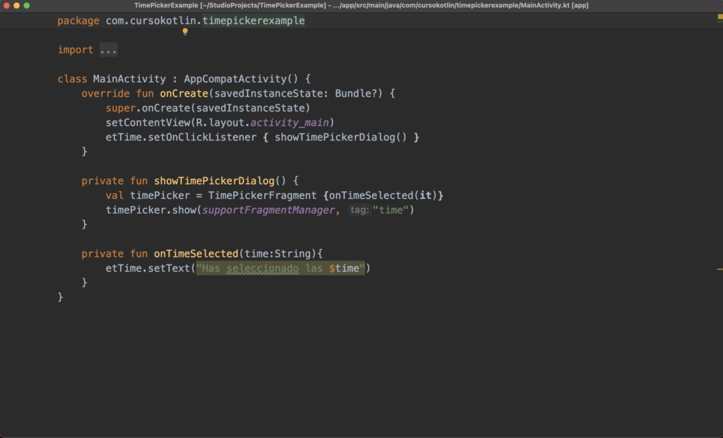 Modo sin distracción en Android Studio.
